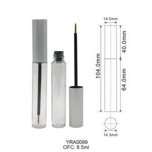 Flacon d'eye-liner fin en aluminium personnalisé de 6 ml avec pinceau, tube cosmétique pour faux cils de 6,5 ml - Product Image 5