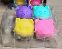 Nouveautés Cool Cats Nedo Squishy Toys 4 pièces/pack Jouets Squishies Chat Anti-stress en TPR à Pincer et à Presser