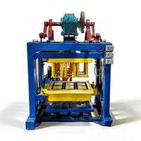 Machine à fabriquer des blocs de pavés creux semi-automatiques à 3 trous, machine à briques en béton, facile à utiliser