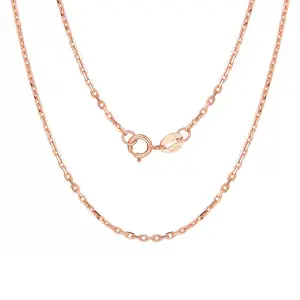 Cross Chain 18k Gold Jewelry Female Women Gold Plated Collarbone Chain 18K Chain Necklace