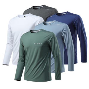 เสื้อกีฬาแขนยาวสำหรับผู้ชายเสื้อออกกำลังกายแบบปรับแต่งเองได้เสื้อกีฬาแขนยาวสำหรับผู้ชายเสื้อออกกำลังกายแบบแห้งเร็วสำหรับผู้ชาย - Product Image 4
