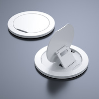 Support de téléphone pliable magnétique créatif en PC, hauteur réglable, compatible avec les bureaux, design minimaliste, LOGO