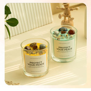 LANJO Bougie Votive en Cire de Soja Écologique aux 12 Signes du Zodiaque dans un Pot en Verre pour les Fêtes, les Mariages et la Décoration de Noël - Product Image 6