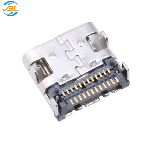 ขั้วต่อ USB 3.1 Type C ตัวเมีย แบบ 24 พิน สำหรับติดตั้งบนแผงวงจร (SMT/DIP) รุ่น <span class=keywords><strong>3.0</strong></span> พร้อมขาชาร์จสแตนเลส - Product Image 1