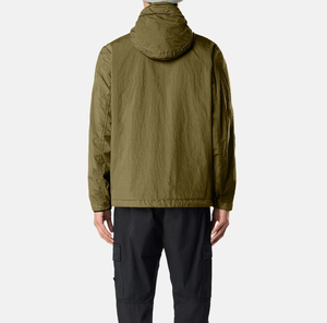 Spring <strong>Men's</strong> Custom Hooded Windbreaker <strong>Jacket</strong> Full Zip Lightweight Anti-wrinkle Elastic Cuffs Hem Crinkle <strong>Padded</strong> Outdoor Hiking - Product Image 5