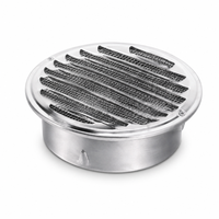 Grille de ventilation moderne en acier inoxydable à persiennes réglables pour plafond, sortie d'air mural, pour entrepôt