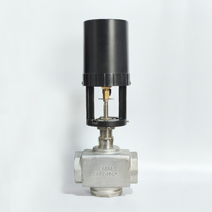 วาล์วควบคุมไฟฟ้าสแตนเลส Ou Zheng DN50 PN25 0-10V 4-20mA วาล์วควบคุมแบบเกลียวสองทาง - Product Image 1