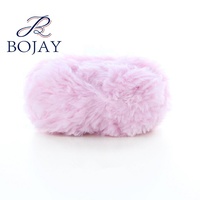 New Bojay Großhandel 100% Polyester Soft Hand Stricken Häkeln Chunky Kunst pelz Garn Fuzzy Fancy Garn