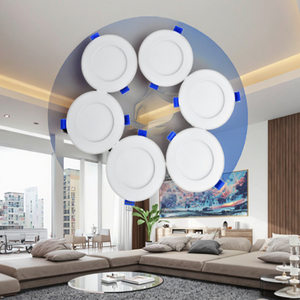 ETL Ultra Slim 6inch 14W Đèn <span class=keywords><strong>LED</strong></span> bảng điều chỉnh ánh sáng Nhôm Cơ thể 5cct có thể điều chỉnh ánh sáng trong nhà hiện đại <span class=keywords><strong>Downlight</strong></span> lịch thi đấu - Product Image 2