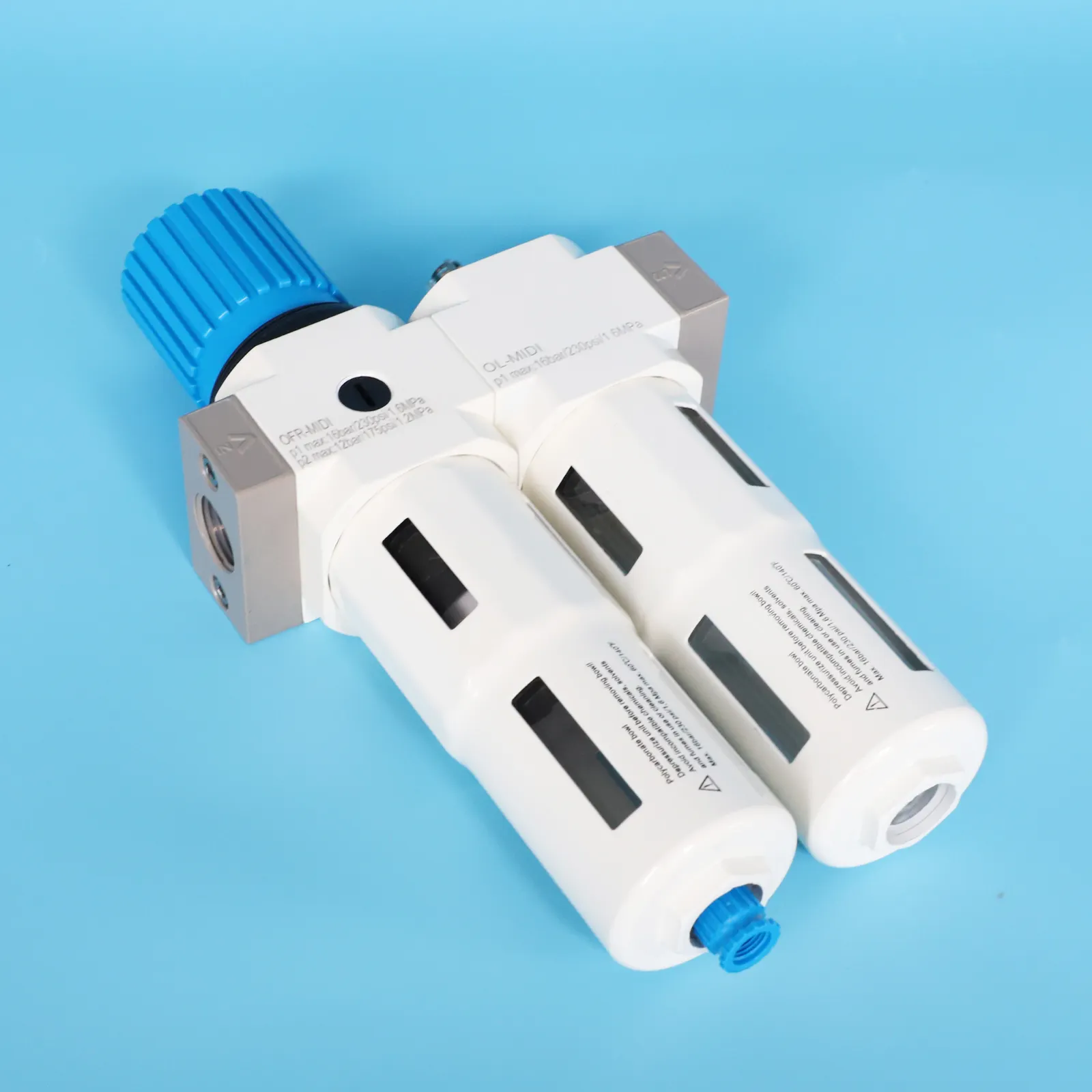 Unidade de manutenção do tratamento da fonte de ar, comprimido 1/4 mini filtro midi regulador maxi unidade pneumática da preparação do ar