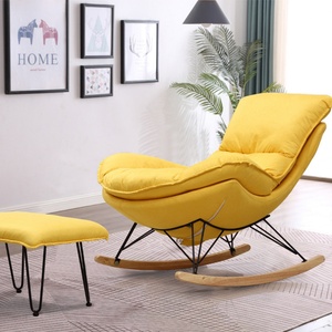 Fauteuil à bascule pour adulte, chaise longue de détente pour balcon, salon ou sieste - Product Image 2
