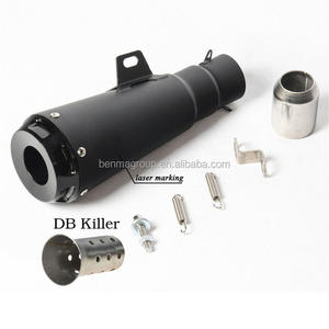 Silenciador de tubo de <span class=keywords><strong>Escape</strong></span> Universal para motocicleta, acero inoxidable, para CRF 230 CB650F YFZ GSXR750 CBR500RR ZX6R <span class=keywords><strong>ER6N</strong></span> - Product Image 3