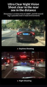 Hot Dash máy ảnh Xe DVR 150 độ rộng Dash Cam 9 inch Full HD 1080P Xe hộp đen 2K + 1080P Xe DVR máy ảnh - Product Image 6