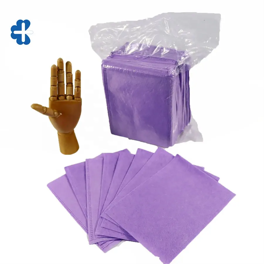 Fabricant chinois prix favorable non tissé Spunlace lavage Airlaid mitaines nettoyage gants de lavage médicaux jetables