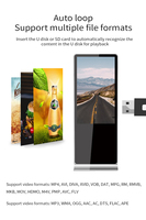 Écran d'extérieur 32 43 49 55 65 75 86 98 pouces, verre AG AR, affichage numérique double face 4K, totem avec 4G