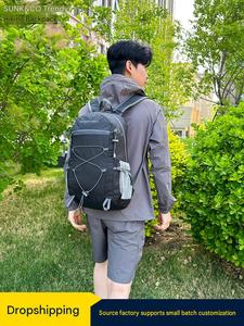 Deportes al Aire Libre y Senderismo - Mochila de Viaje Unisex Multiusos Impermeable de Color Sólido, Mochilas de Senderismo de Gran Capacidad - Product Image 6