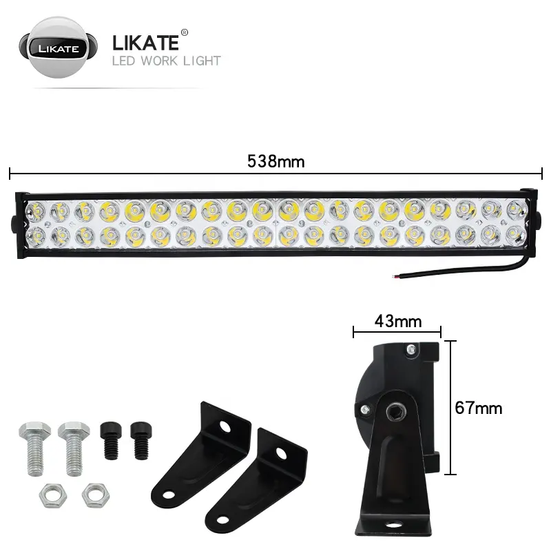 Super Slim Auto 6d Waterproof 2row Driving Beam 20inch Barra Single Row Led Light Bar For Offroad Truck 4x4