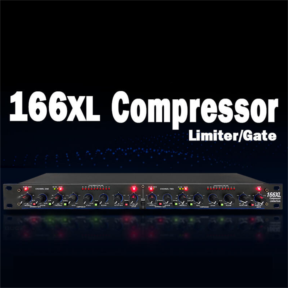 Demao DBX 166XL 2 Channel Compressor Limiter with Noise Gate for