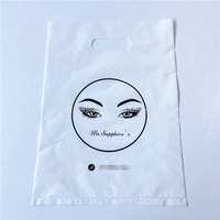 Sacs en plastique découpés sur mesure pour produits de soin de la peau, sacs de magasinage imprimés personnalisés pour sacs à main argentés