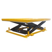 Top 2 tonnes électrique ciseaux niveleur de quai Cargo Table élévatrice plate-forme hydraulique fixe conteneur rampe de chargement pour chariot élévateur