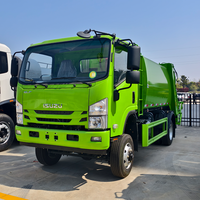 Camion à ordures compacteur Isuzu 4X2 15m³ à benne basculante, personnalisation pour le commerce extérieur