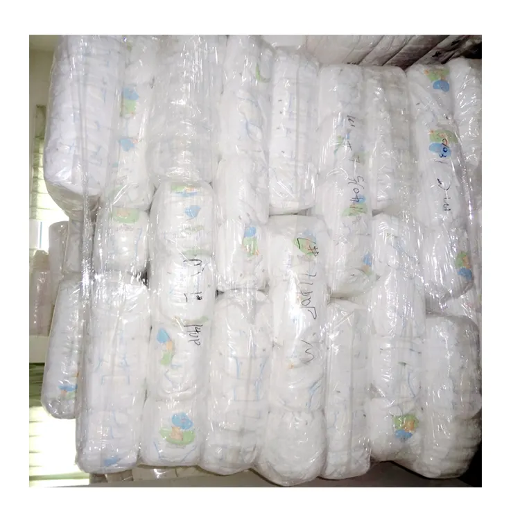 Breathable Magic Cotton Cheap Stocks Low Price All Sizes Available Negotiable Price Disposable Grade B Baby Diapers