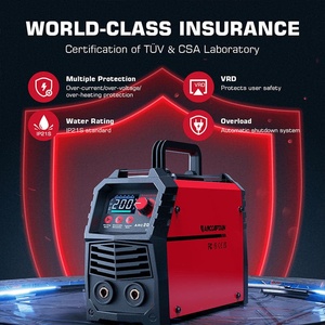 Soudeuse <span class=keywords><strong>à</strong></span> électrodes ARCCAPTAIN ARC200 200A 110V 220V double tension, machine <span class=keywords><strong>à</strong></span> <span class=keywords><strong>souder</strong></span> <span class=keywords><strong>à</strong></span> l'arc <span class=keywords><strong>à</strong></span> inversion <span class=keywords><strong>MMA</strong></span> avec grand écran LED, conception portable - Product Image 5