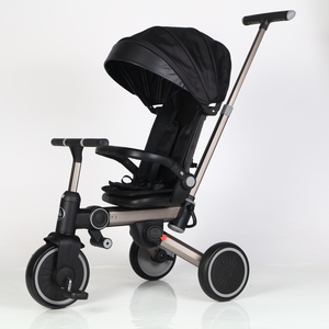 Tricycle pour bébé de conception nouvelle, norme européenne, avec siège pivotant à l'arrière / Tricycle pour bébé avec cadre en alliage / Tricycle de luxe 4 en 1 pour enfants - Product Image 6