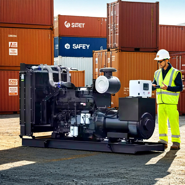 LPG / Natural Gas Generator Set 300kW Open Type Automatic Start Industrial Gas Genset