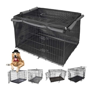Penutup Kandang Anjing 36 Inci, Tahan Lama, Berbahan Kisi-kisi, Kompatibel dengan Kandang Logam Standar 1, 2, 3 Pintu, Untuk Penggunaan Luar Ruangan, Penutup Ritsleting - Product Image 5