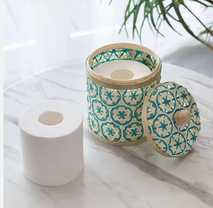 กล่องของขวัญทำจากไม้ไผ่ธรรมชาติทำด้วยมือรูปสี่เหลี่ยมผืนผ้าสำหรับตกแต่งเดือนรอมฎอนหรืองานฝีมือ2025 - Product Image 3