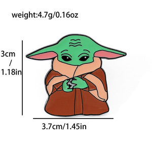 Insignia de <span class=keywords><strong>película</strong></span> Linda Stitch dibujos animados Yoda bebé alfileres esmaltados - Product Image 6