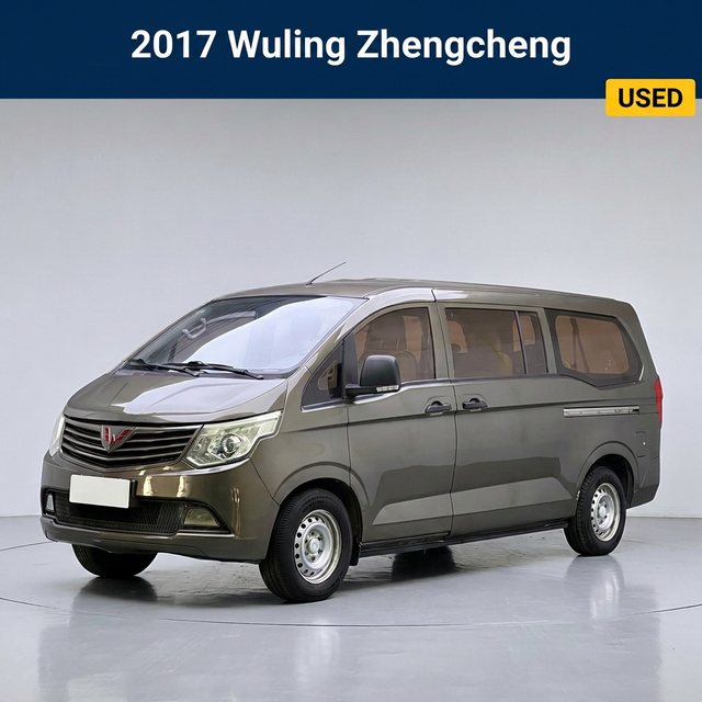 Used Cars Wuling Zhengcheng Mini Van LHD Manual RWD 7-Seater 1.5L/1.8L Low Mileage Accident Free Export 2017