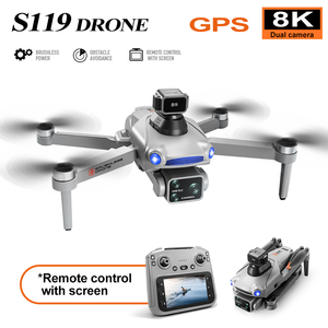 โดรน S119 กล้อง 8K HD ระดับมืออาชีพ ลดราคาพิเศษ บินได้นาน 25 นาที ถ่ายภาพทางอากาศระดับมืออาชีพ พร้อม GPS 5G RC - Product Image 6