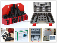 Kit de serrage pour table de fraisage M12 M14, 12 mm 14 mm, rainure en T, 58 pièces, ensemble de serrage en acier