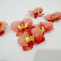 Kepala Anggrek Phalaenopsis Laminasi 3D, Bunga Buatan, Jepit Rambut Buatan Tangan DIY, Dekorasi Aksesori Rambut, Dekorasi Pernikahan