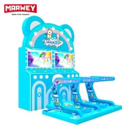 Marwey Vente en gros de trampoline d'intérieur pour enfants à 2 joueurs et machine de jeu de ski, double scooter, équipement d'arcade pour enfants