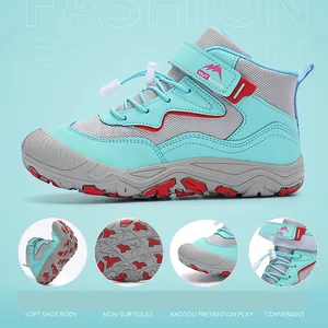 Botas de senderismo para niños, zapatos para niñas pequeñas, anticolisión, antideslizantes, atléticos, para exteriores - Product Image 2