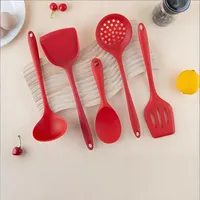Offre Spéciale : Ensemble de 5 Ustensiles de Cuisine en Silicone Résistants à la Chaleur – Spatules de Cuisson Économiques pour la Maison et la Cuisine