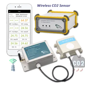 Co2检测器电池操作二氧化碳传感器气体检测器停车场/工厂无线CO2传感器
