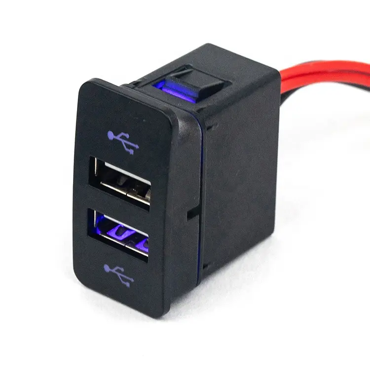 2 Ports USB DC 5V 3.1A Nouveau Commutateur Automatique Universel Double Chargeur De Voiture USB Avec 5A D'insertion de Prise De Courant et Harnais