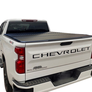 Zolionwil camión cama retráctil tapa rodillo tri-plegable mano Manual recoger Tonneau cubierta para Chevrolet Silverado 5.8FT - Product Image 1