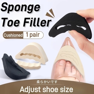 <b>Soft</b> Sponge Toe Plug Filler Inserts Half Insoles Adjustable <b>Shoe</b> Size Reducer Unisex Foot Brace Pads - Product Image 6
