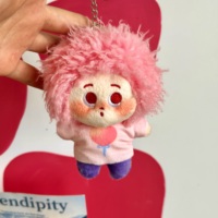 Adorable pendentif en peluche bouclé et moelleux, poupée en peluche colorée, cadeau parfait pour les anniversaires et les fêtes