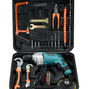 <strong>ElectricTools</strong> Kit Cheap Tool Boxes Home Tool Kit Electric Drill Set With Plastic Box - Product Image 3