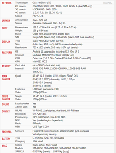 Teléfono Móvil Usado Desbloqueado <span class=keywords><strong>Samsung</strong></span> A22 de 64/128 GB con 4G/6G de RAM para Redes Celulares CDMA LTE de Alta Velocidad - Product Image 6