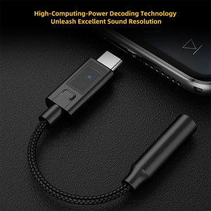 Amplificador <span class=keywords><strong>de</strong></span> <span class=keywords><strong>Auriculares</strong></span> KZ AM02 Profesional Portátil con Decodificación Digital TIPO-C <span class=keywords><strong>de</strong></span> 3.5mm y Ajuste <span class=keywords><strong>de</strong></span> <span class=keywords><strong>Sonido</strong></span> para Música y Juegos - Product Image 6