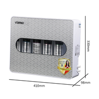 Vamia Équipement de purification d'eau domestique pratique à 5 niveaux Purificateur de filtre à eau de cuisine