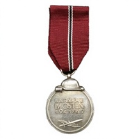 Medalla del Este 1941/42, Moneda Conmemorativa Alemana con Esmaltado, Material de Zinc, Diseño de Doble Cara, de la Segunda Guerra Mundial