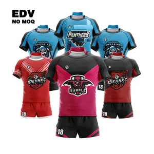 Rugby Shirt Lange Mouw Katoen Rugby Jersey Rugby Uniform